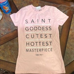 Pink Graphic Tee by Thomas Rhett, juniors small. EUC.